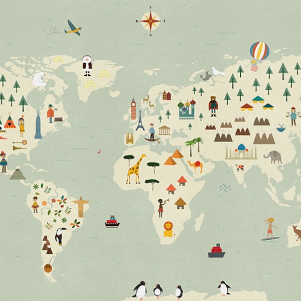 World Map print