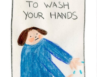 Don't forget to wash your hands print