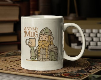 Lord Ring Gift Mug, Dwarf Mug, Fantasy Mug
