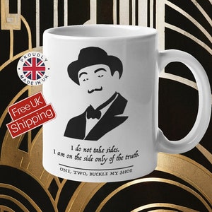 Schrullig Hercule Poirot Zitat Tasse - Agatha Christie Geschenk für Geheimnis Liebhaber