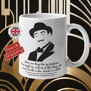 Schrullig Hercule Poirot Zitat Tasse - Agatha Christie Geschenk für Geheimnis Liebhaber