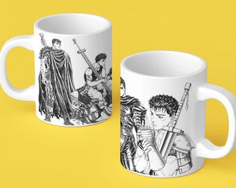 Berserk Mug: Guts Black & White Manga Art