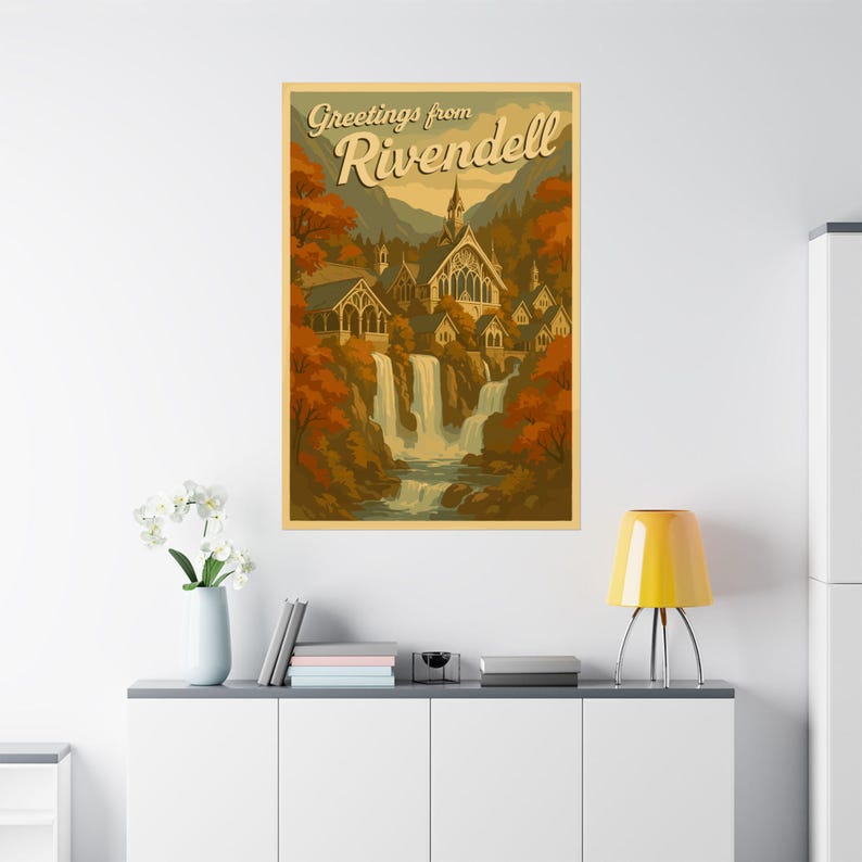 Rivendell Poster: Lord of the Rings Wall Art, Middle Earth Decor - Etsy