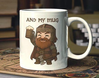 Gimli Dward Mug Lord Rings of the Funny Nerd Gift for Tolkien entusiasts and Fantasy fans Novelty mug Middle Geek Earth