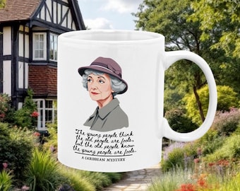 Miss Marple Quote-koffiemok: cadeau Agatha Christie