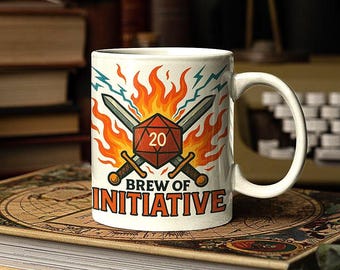 Dungeons and Dragons Brew of Initiative-mok: D20 Dice RPG-cadeau