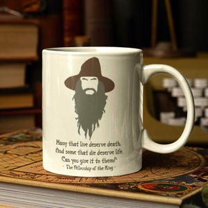 Gandalf Quote Mug, Lord The Rings of Fans Gift, Tolkien Inspired Coffee Cup