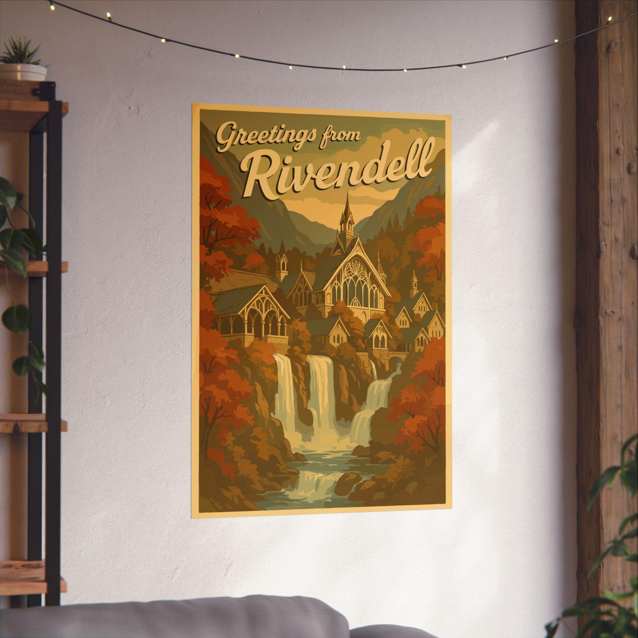 Rivendell Poster: Lord of the Rings Wall Art, Middle Earth Decor - Etsy