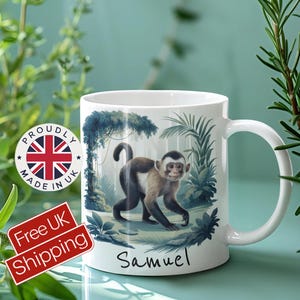 Custom Monkey Mug Gift for Monkey Lovers