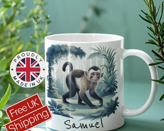Custom Monkey Mug Gift for Monkey Lovers