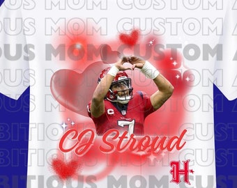 Cj Stroud T-Shirt Design, PNG File, PDF Print, & SVG File, Airbrush Throwback, *Instant Download*