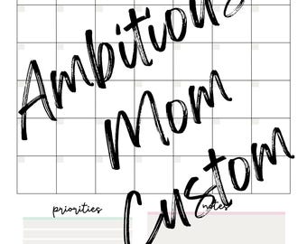 Digital Monthly Planner, Template, Undated, Note/Goal section, and priority list! PDF File and JPG. Use iPad or Tablet pen to fill!