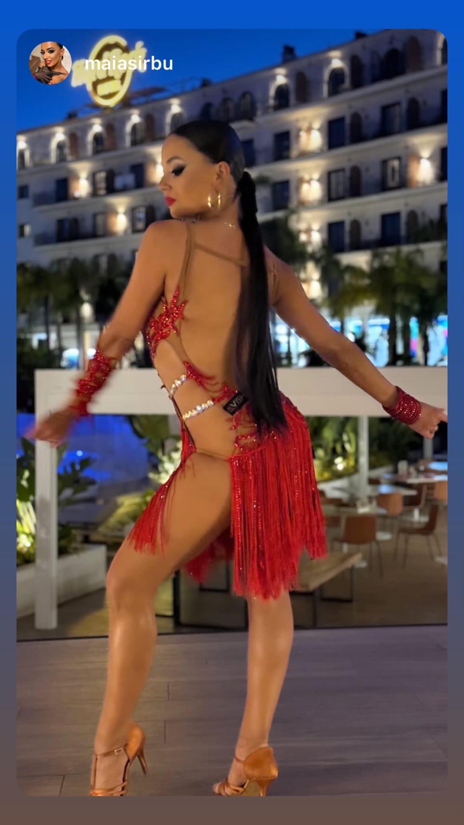 Red Latin-Rhythm Dress-Tantalizing main image 1