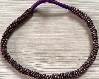 Vintage beaded rope necklace.