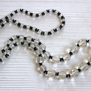 Vintage art deco glass necklace