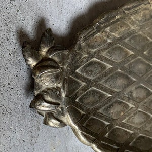 Vintage metal pineapple dish