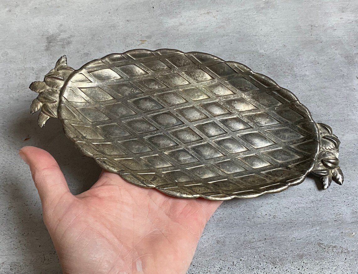 Vintage Metal Pineapple Dish Etsy Sweden
