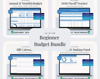 Beginner Budget Spreadsheet: Google Sheets Planner (Digital Download)