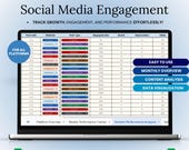Social Media Tracker: Engagement & Content Planner (Google Sheets Template)