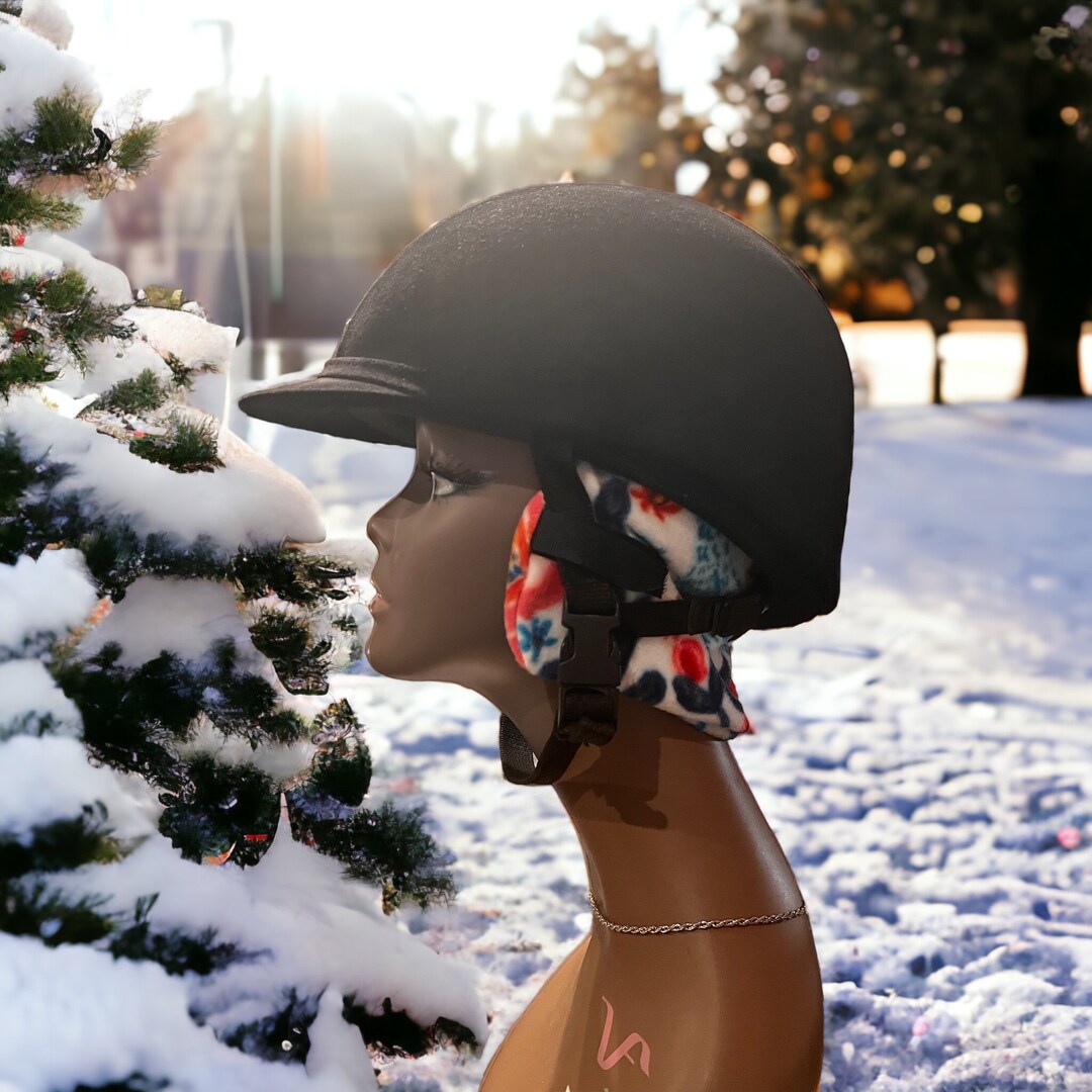 Helmet Ear Warmer Attaches to Any Riding Helmet Etsy