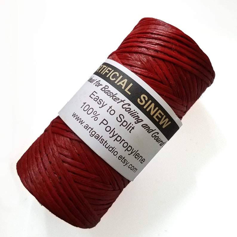 Artificial / Imitation Sinew  4 oz Spools - BRICK