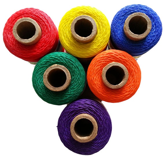 Waxed Poly Thread 2 Oz Spool, Ideal for Pine Needle Baskets, Gourd Art,  Leather Craft, Jewelry, Beading, Dreamweavers, Choose Color 