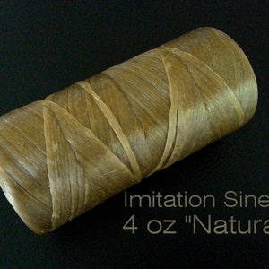 Artificial / Imitation Sinew  4 oz Spools - Natural