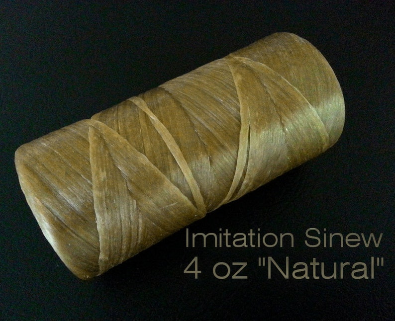 Artificial / Imitation Sinew  4 oz Spools - Natural