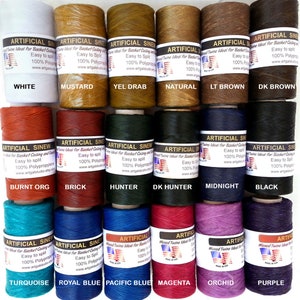 Artificial / Imitation Sinew  4 oz Spools - in a variety of colors