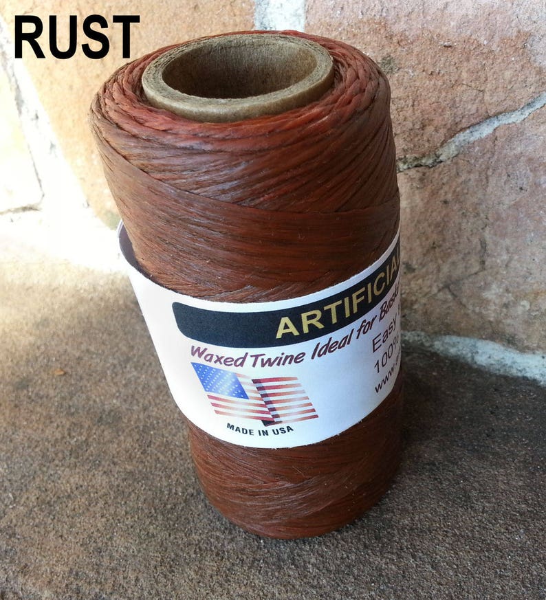 Artificial / Imitation Sinew  4 oz Spools - RUST