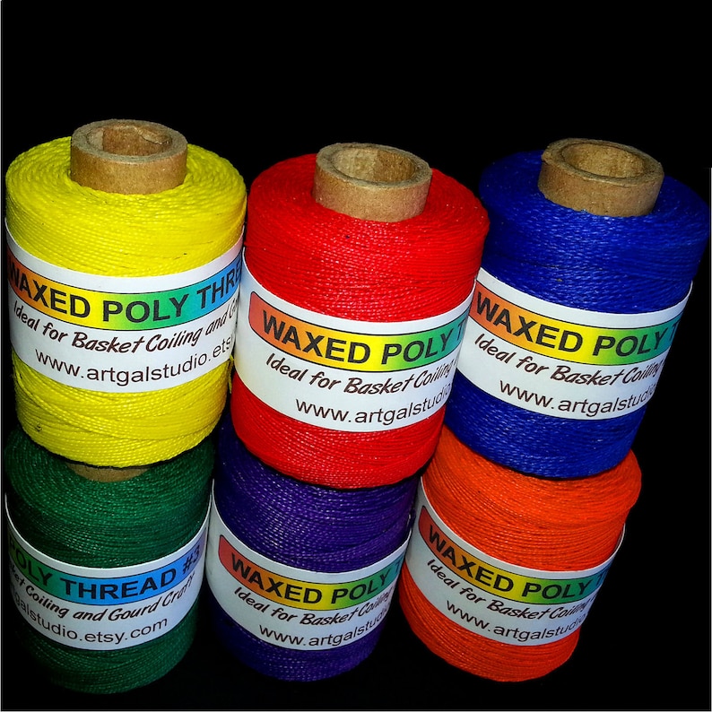 Waxed Poly Thread the BRIGHTS Choose Color 2 Oz Spool Etsy
