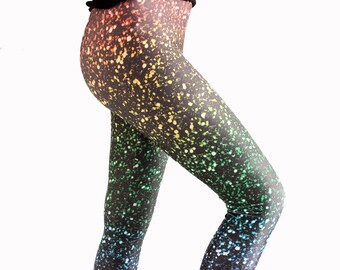 glitter workout leggings