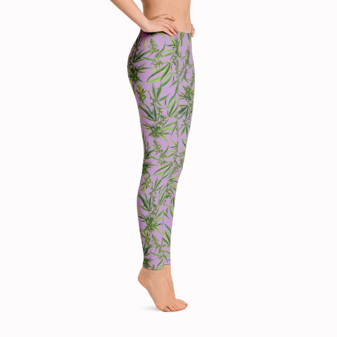 420 Cannabis Leggings Weed and Ganja Lovers Tights Weed | Etsy