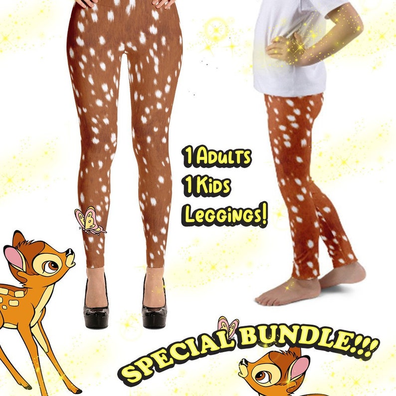 Matching Deer Leggings Special Pack Adult & Kids Bambi Etsy