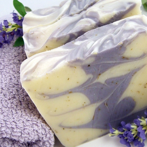 Shea Lavender Granola Bar Handmade Soap