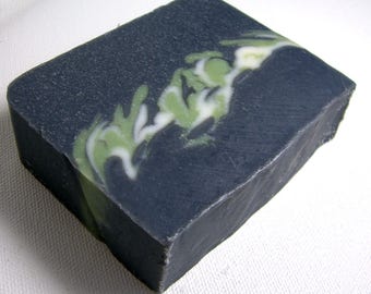 Activated Charcoal Handmade Soap  Natural Soap  Skin Care  Vegan Soap  Cold Process Soap  Facial Cleanser Facial Soap