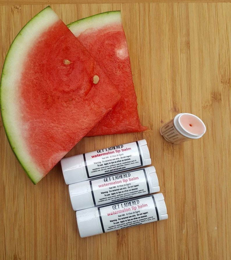 Lip Balm flavored with Watermelon image 1