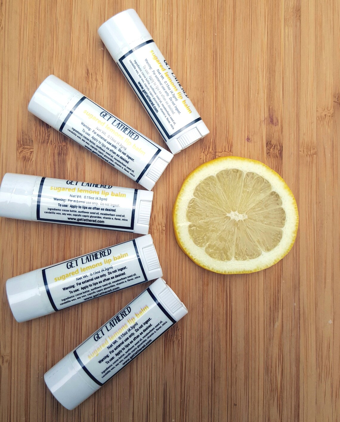 Sugared Lemons Handmade Lip Balm Vegan Etsy