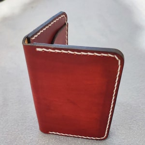 Porte-cartes en cuir fait main - Cuir à tannage végétal de haute qualité