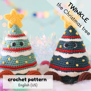 Weihnachtsbaum Häkelanleitung - Twinkle the Christmas tree Amigurumi PDF (Englisch US)