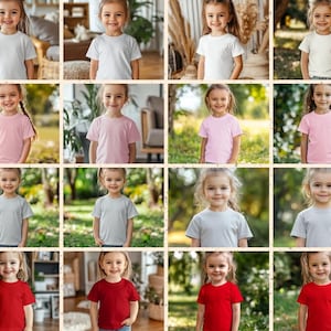Toddler T-Shirt Mockup Bundle: 200+ Flat Lay Designs (Instant Download)