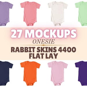 Maqueta de mono de bebé: Piel de conejo 4400, diseño plano, 27 colores (descarga instantánea)