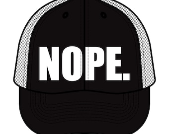 NOPE - Trucker Retro Hat