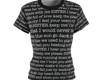DMB - Sister Lyric Womens All Over Print Tee