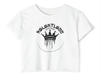 Relentless Progress - Graffiti Crop Top
