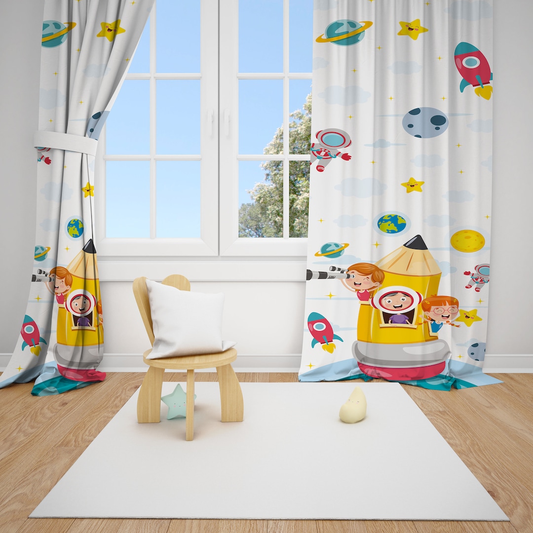 Children's Room Curtain, Nursery Window Treatment, Kids Room Decor ...