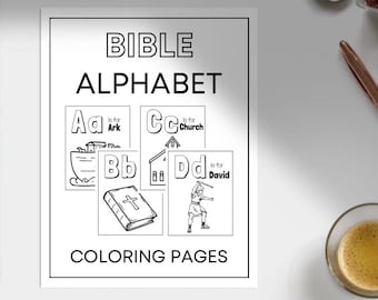 Bible Alphabet Coloring Book for Kids
