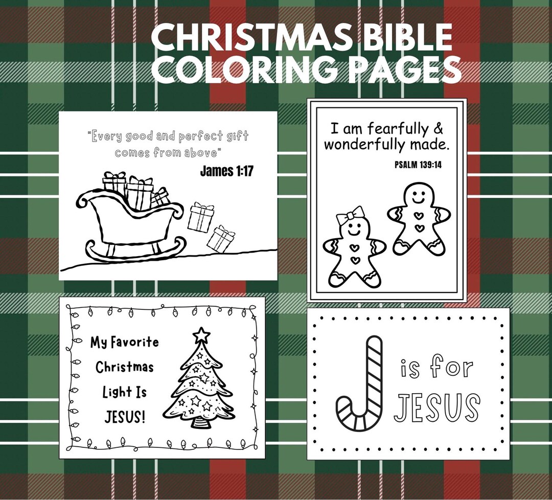 Christmas Bible Coloring Page Bundle for Kids #2 - Etsy
