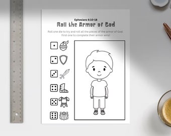 Ephesians 6:10-18 Armor of God Worksheet