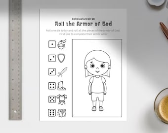 Ephesians 6:10-18 Armor of God Worksheet
